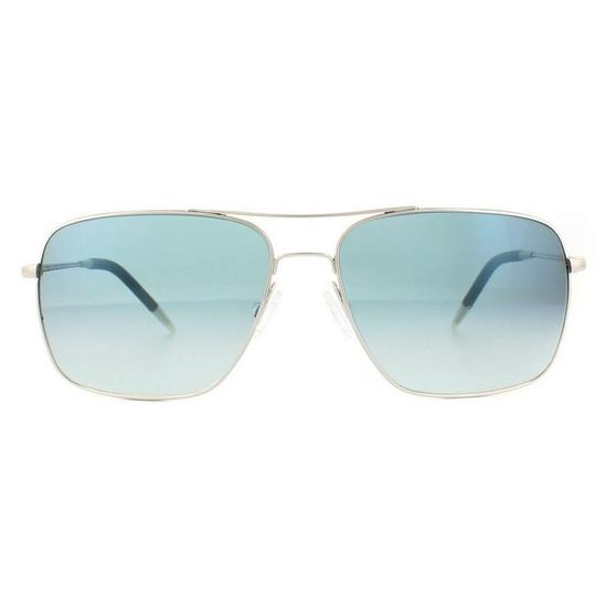 Oliver Peoples Aviator Silver Chrome Sapphire VFX Photochromic Sunglasses 1