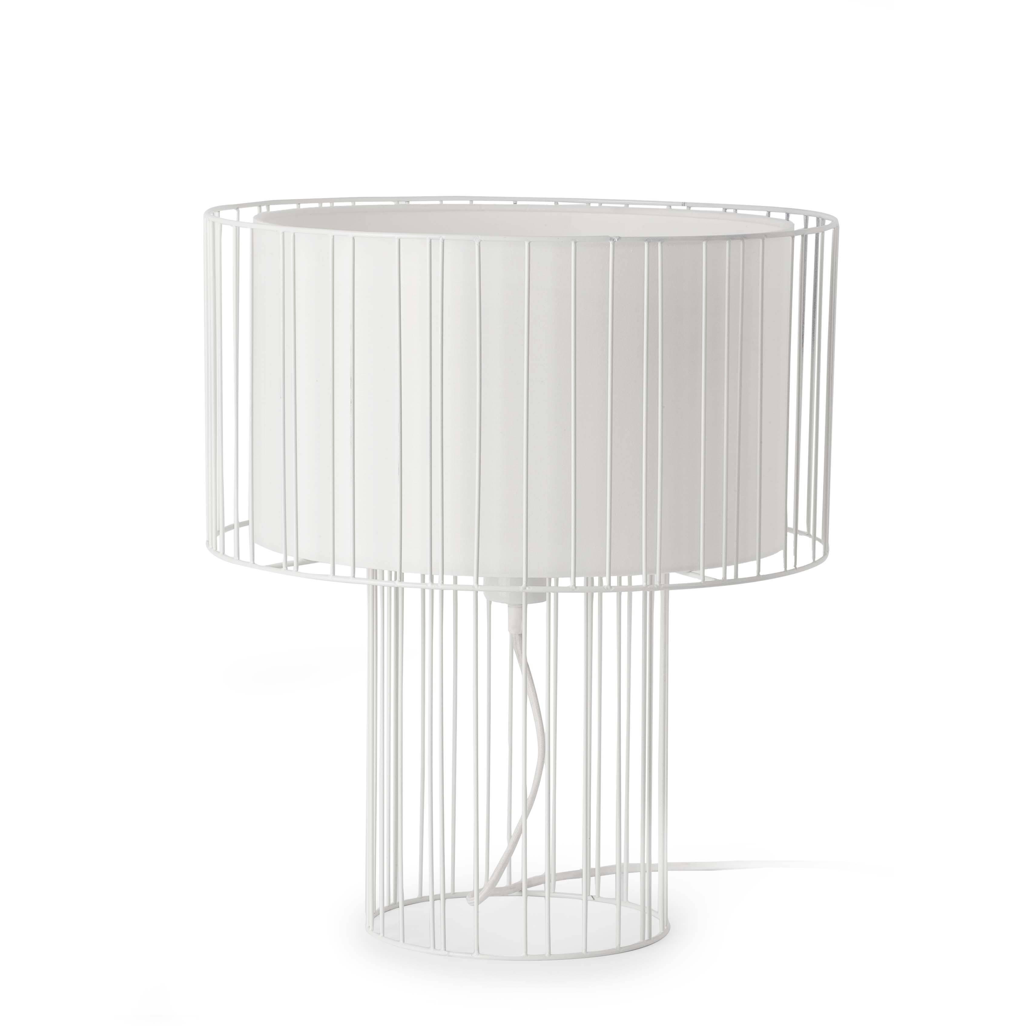 Lindawhite 1 Light Table Lamp White E27