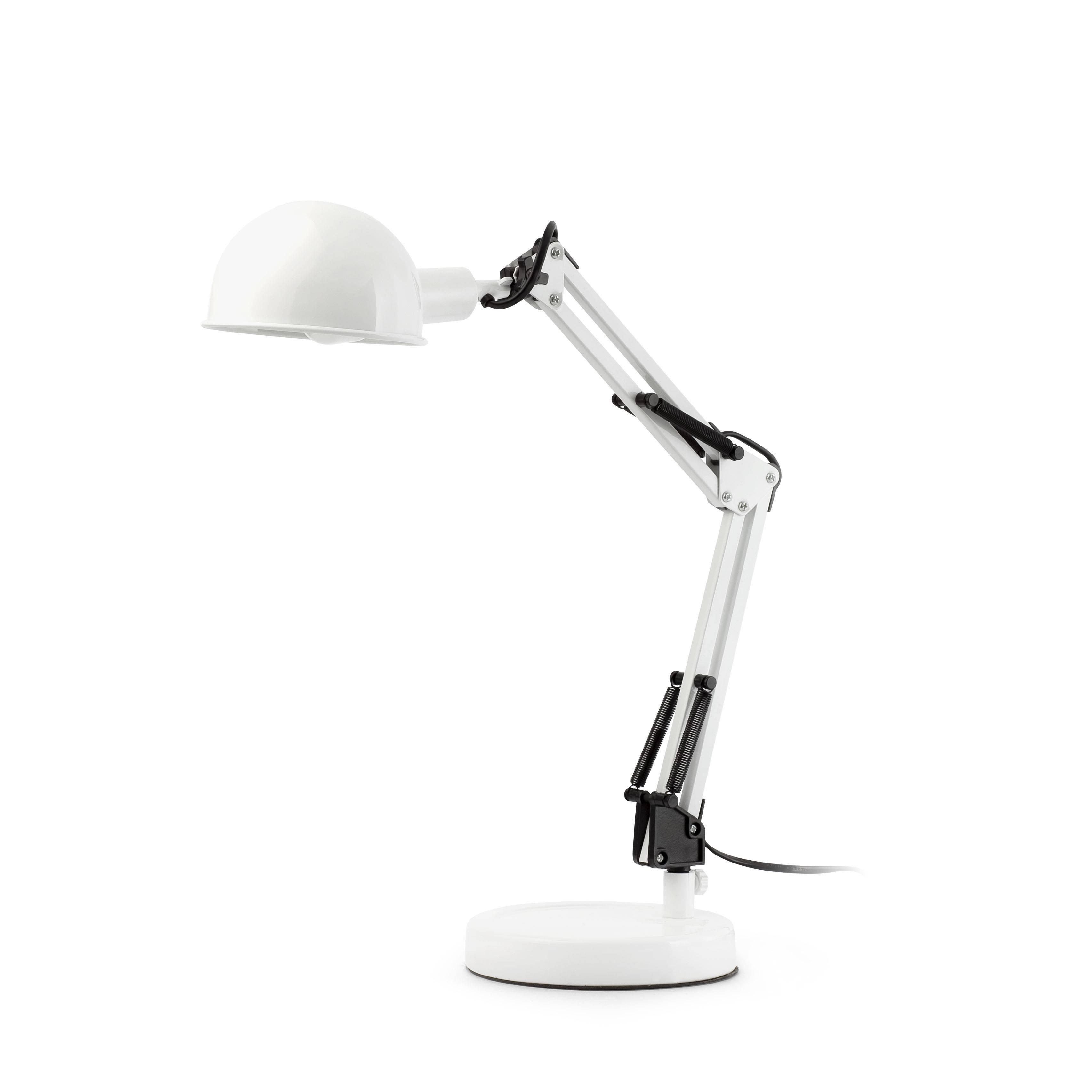 Baobab 1 Light Desk Lamp White E14