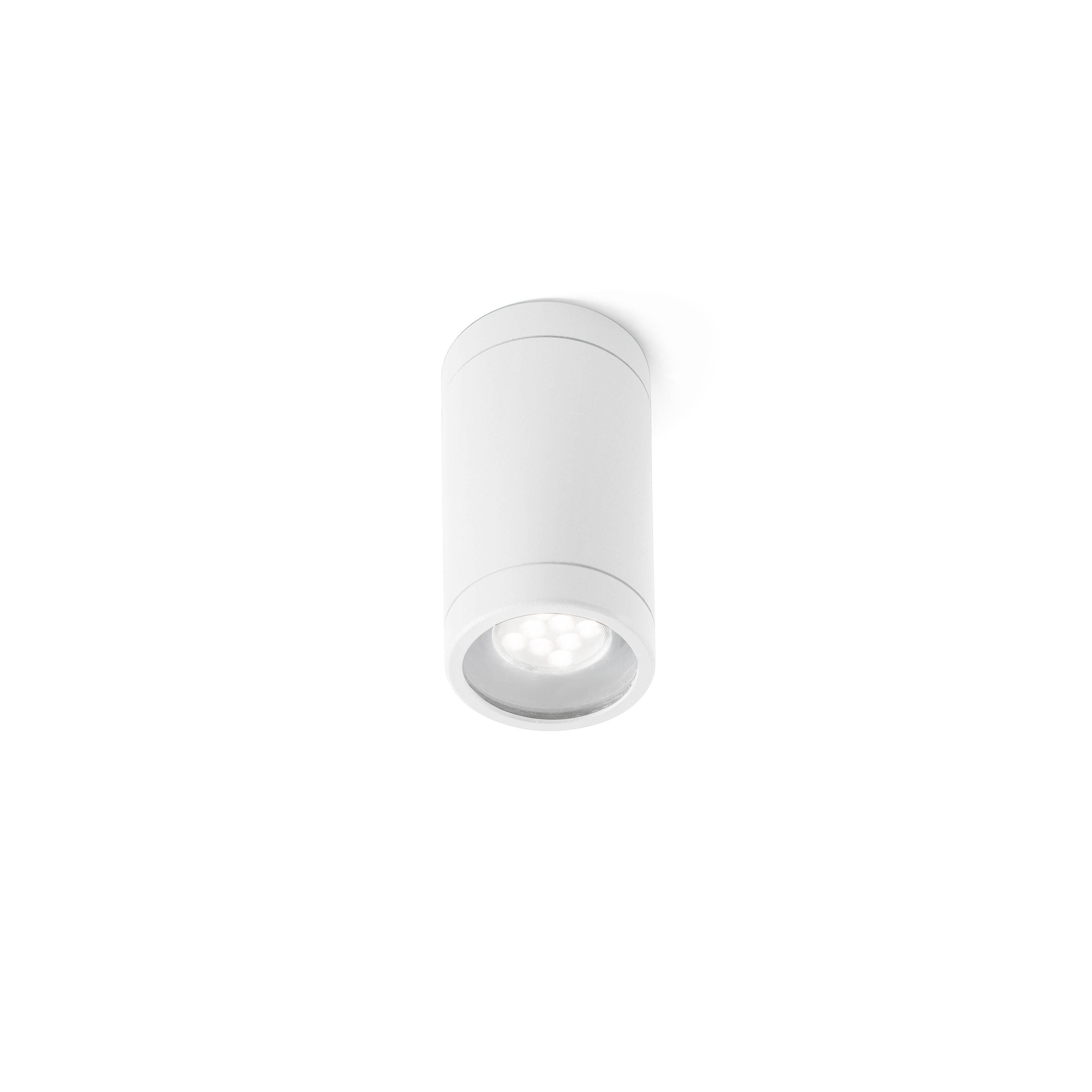 Olot 1 Light Outdoor Surface Mounted Ceiling Light White IP44 GU10