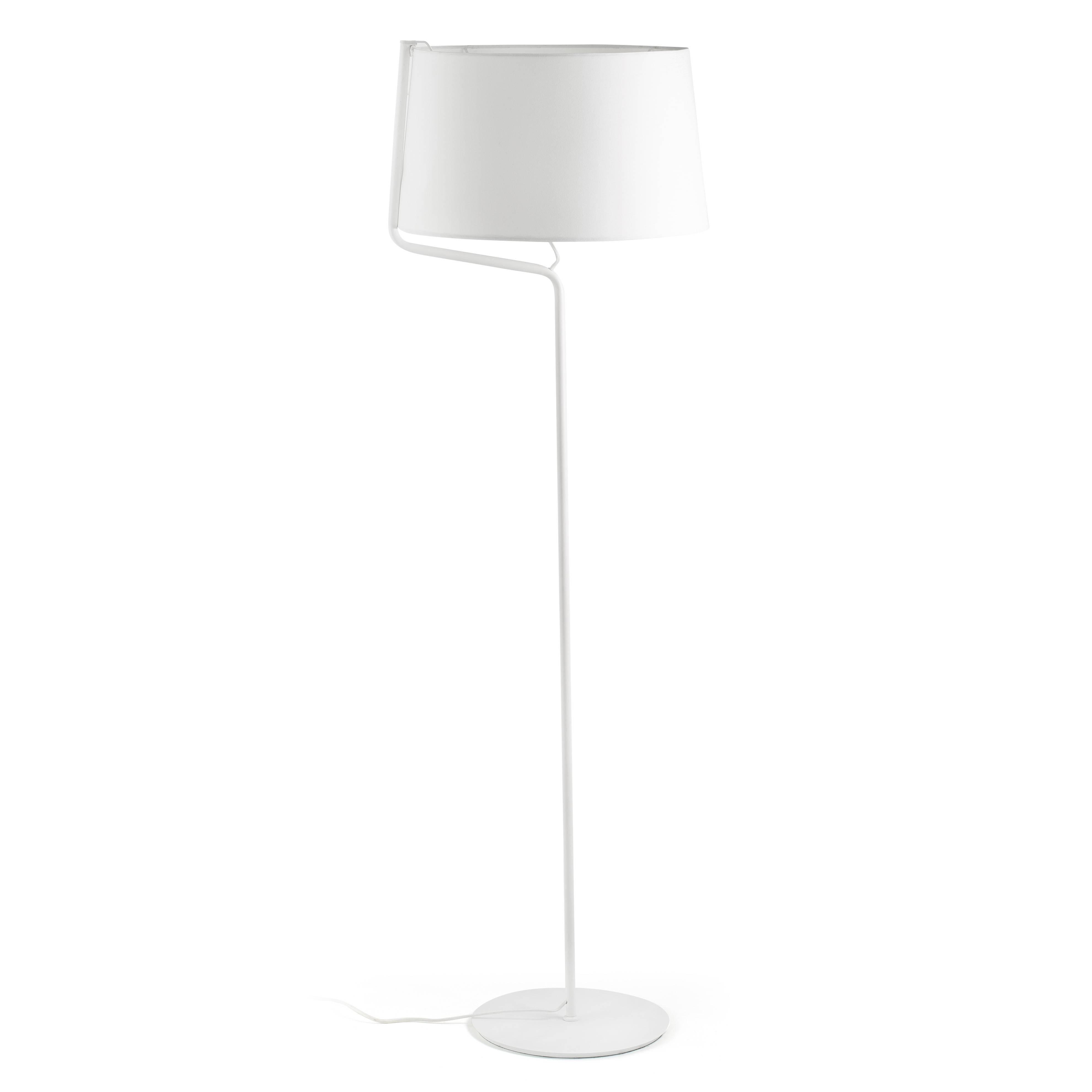 Berni 1 Light Floor Lamp White E27