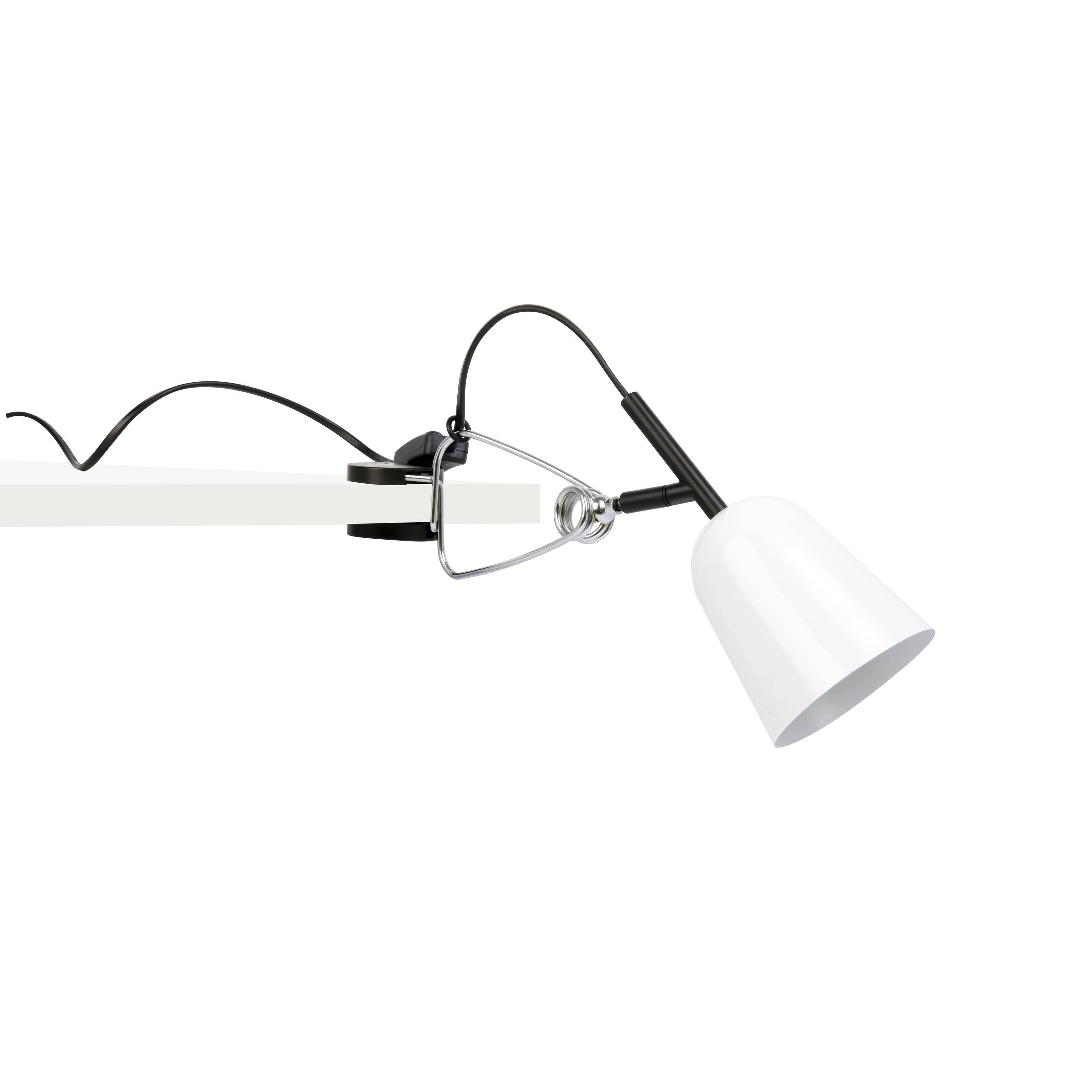 Studio White Clip Lamp E14