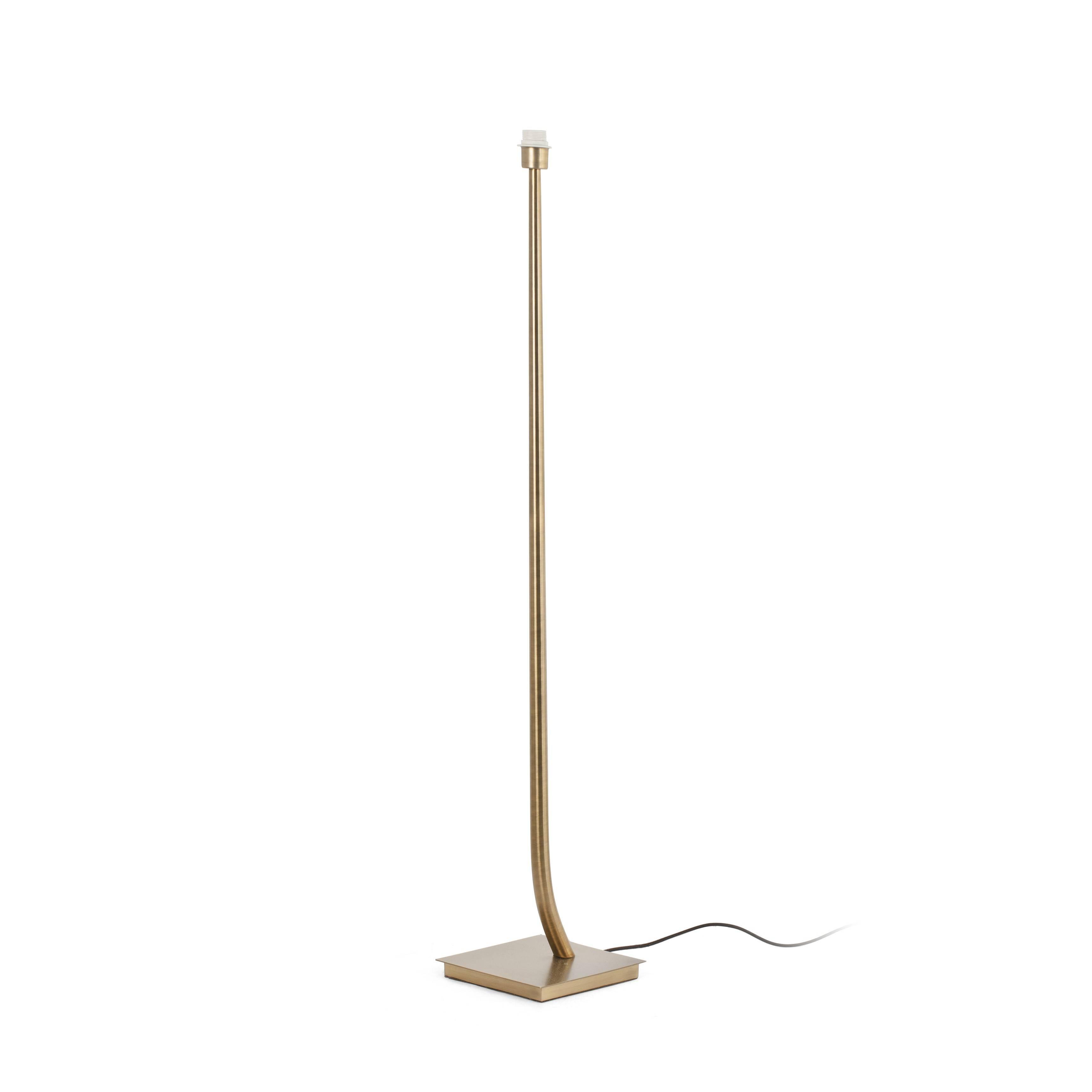 Rem 1 Light Floor Lamp Antique Gold Shade Not Included E27