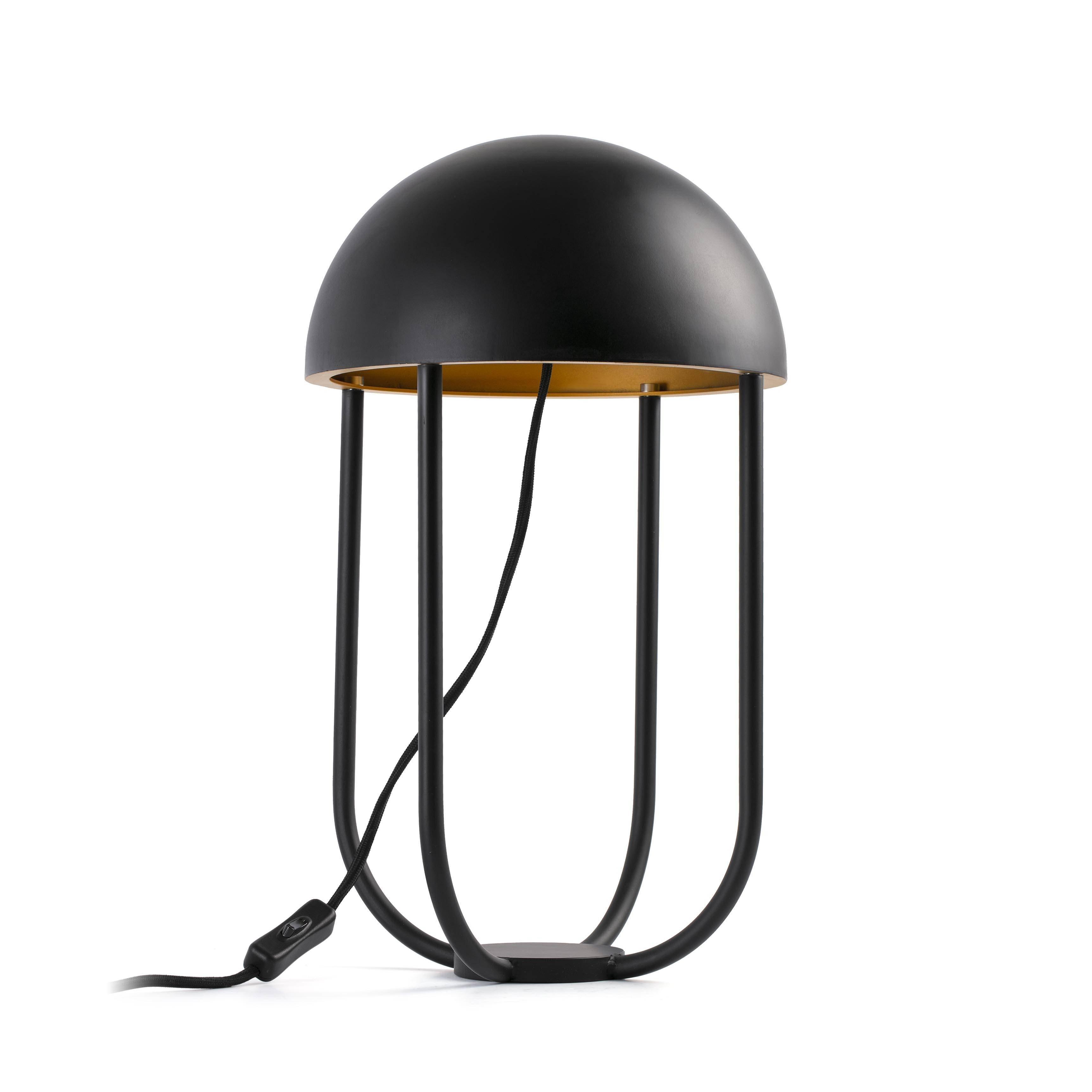 Jellyfish LED Table Lamp Black Gold