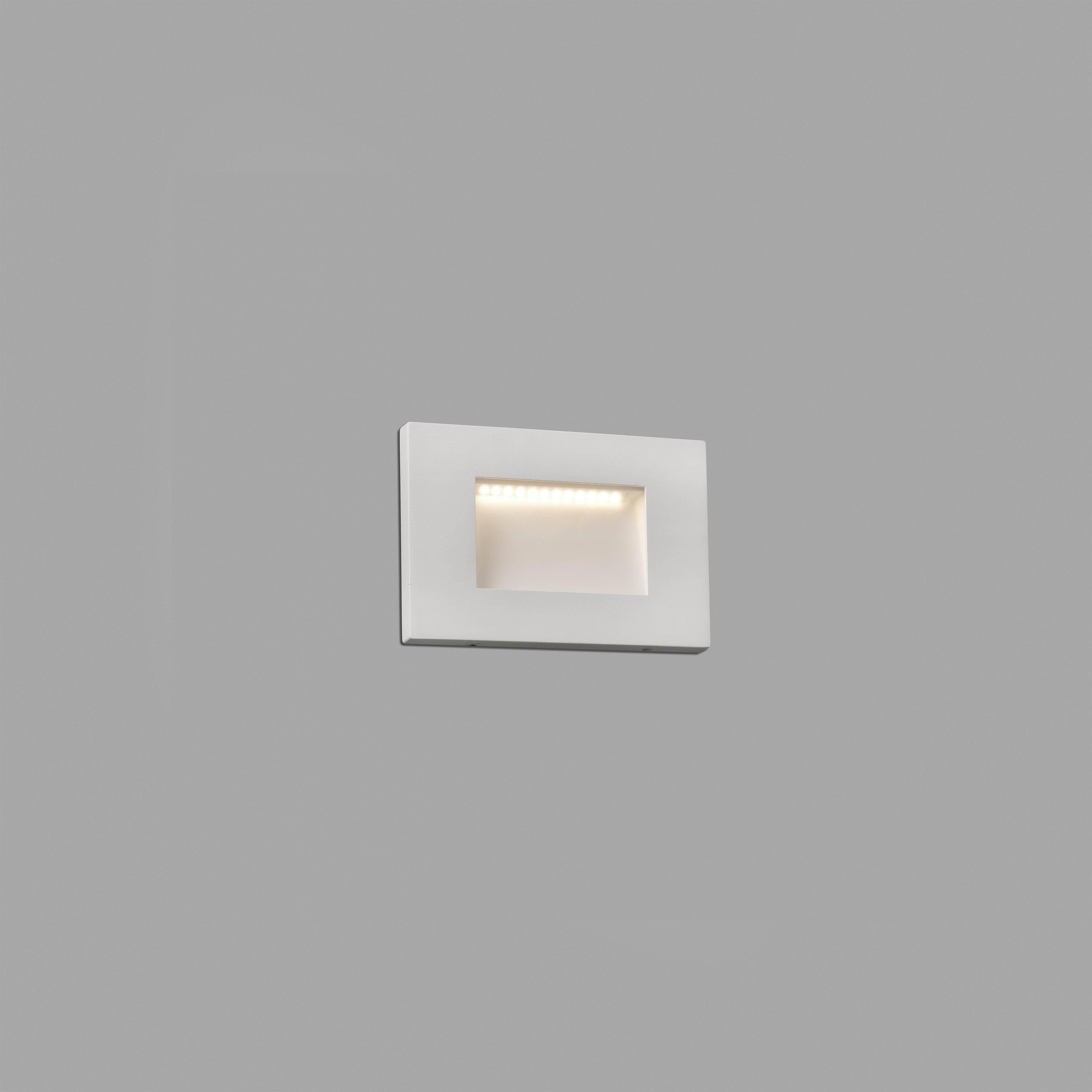 Spark Outdoor LED Recessed Wall Light White 3.6W 3000K IP65