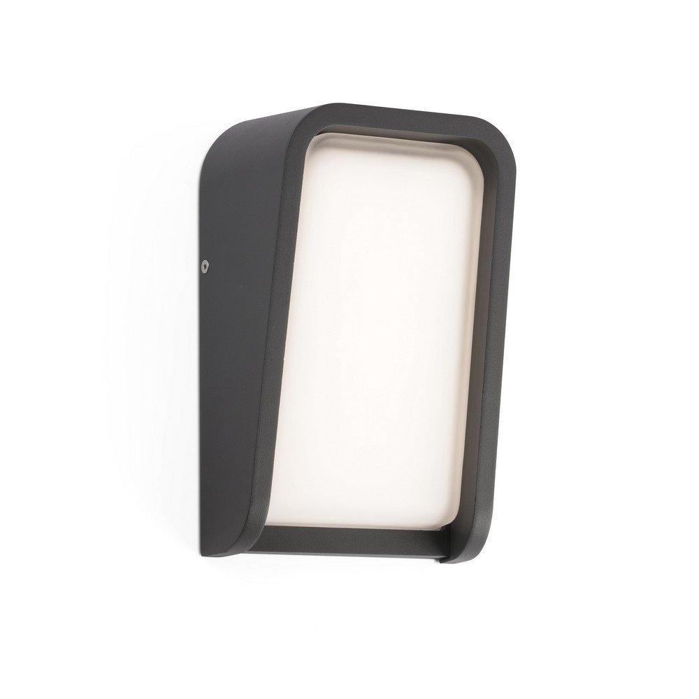 Mask Integrated LED Flush Wall Light Outdoor Wall Light Grey 3000K IP65