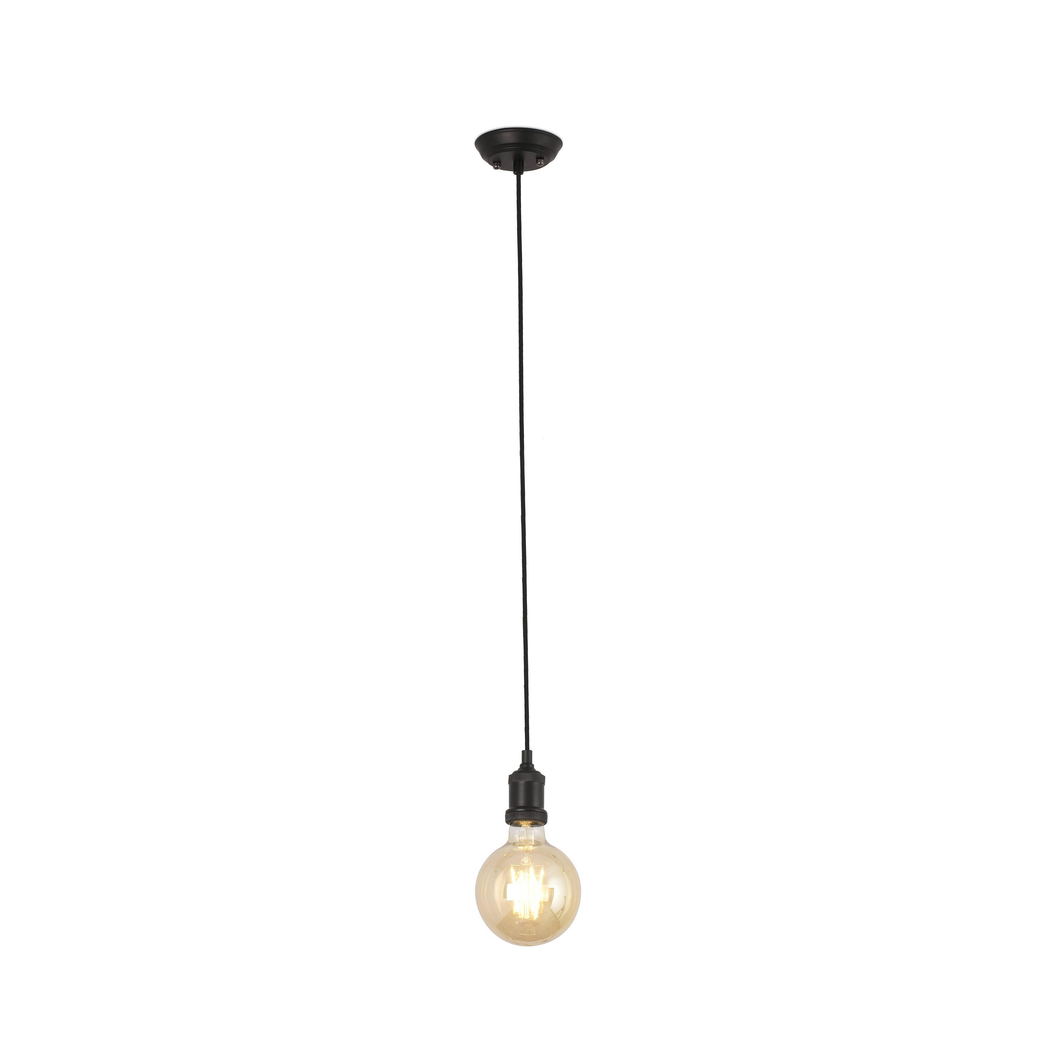 Art Black Pendant Lamp E27 Max 60W 2M Wire