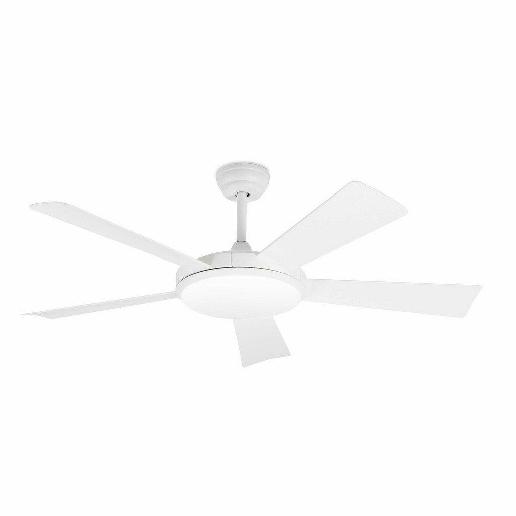 Saona Led 5 Blade White Ceiling Fan With DC Motor Smart