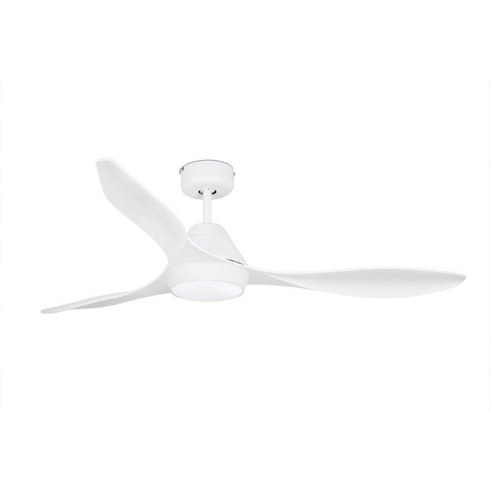 Polaris LED White Ceiling Fan with DC Motor Smart Remote Included 2700K
