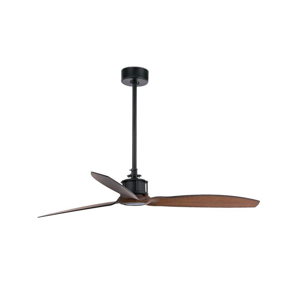 Just Black Wood Ceiling Fan With DC Motor Smart Remote Included