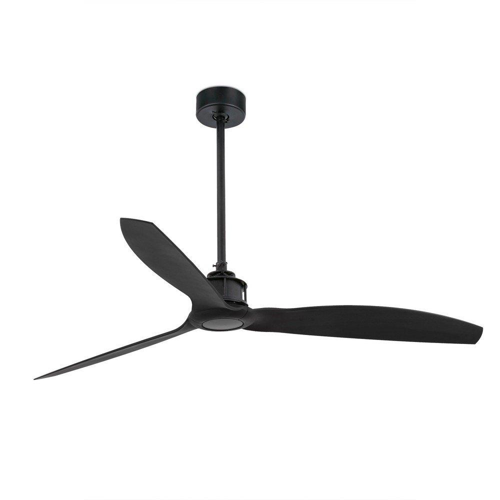 Just Matt Black Ceiling Fan With DC Motor Smart Remote Included
