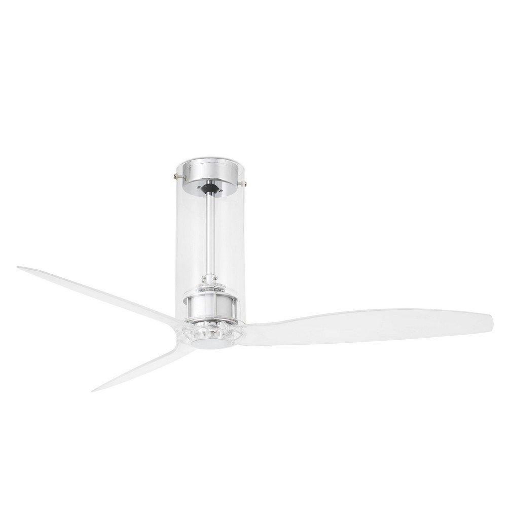 Tube Transparent Ceiling Fan With DC Motor Smart Remote Included