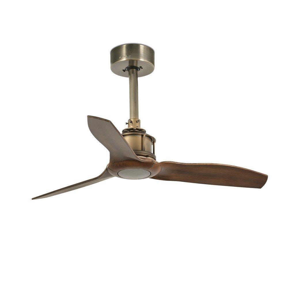 Just Old Gold Wood Ceiling Fan 81cm Smart Remote Included