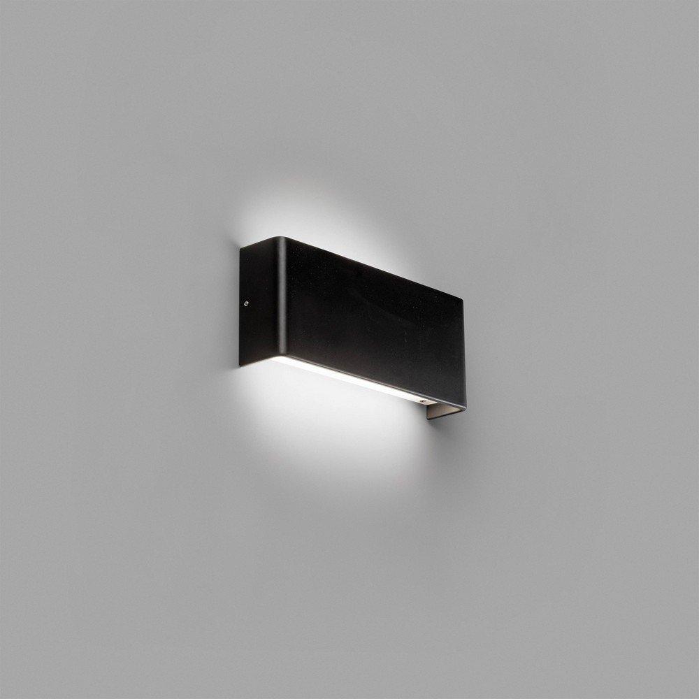 Nash Integrated LED Flush Wall Light Wall Light Black 3000K