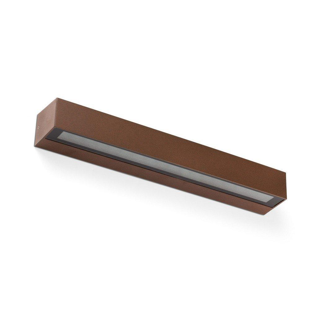 Doro28 Integrated LED Up Down Lighter Outdoor Wall Light Brown 3000K IP65