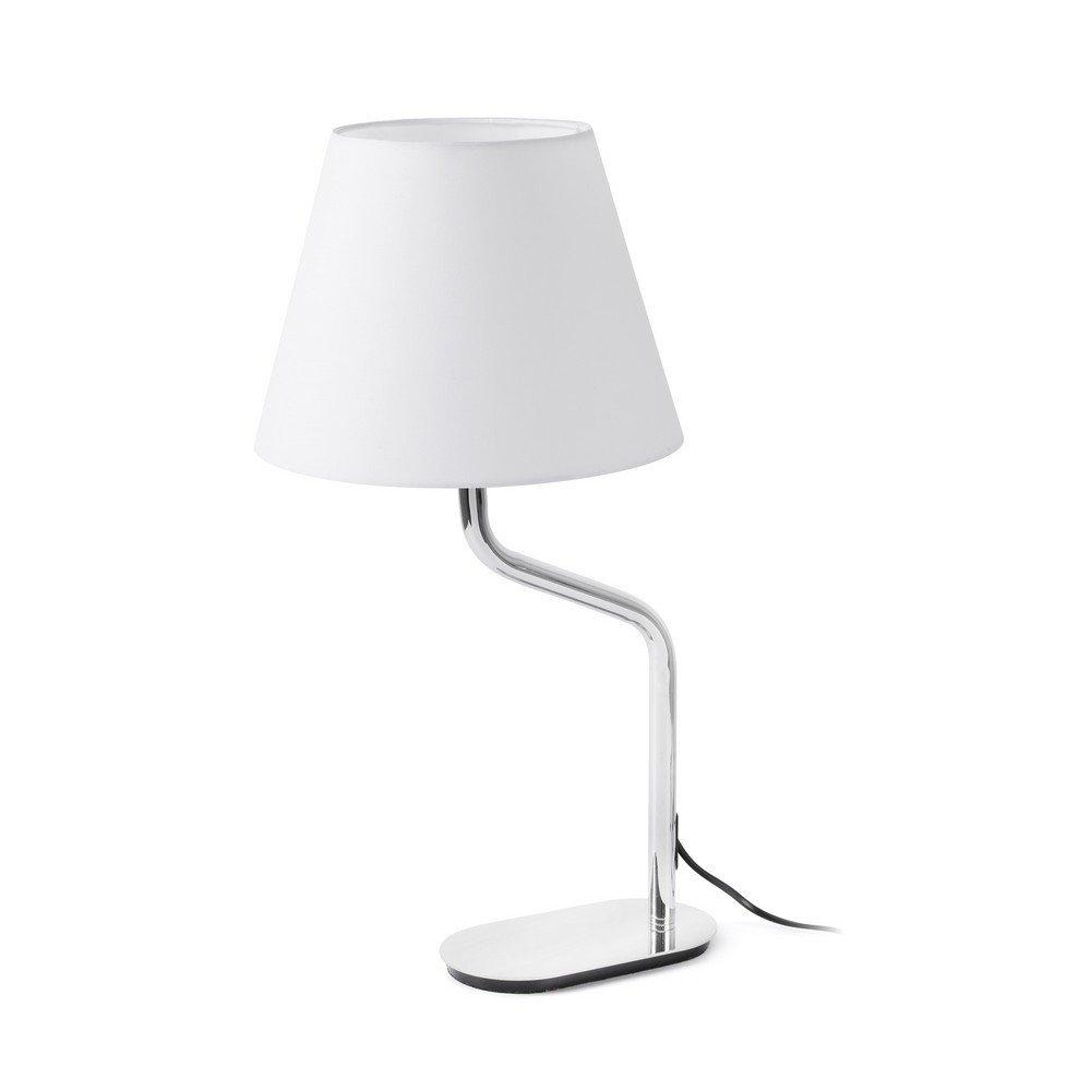 Eterna Table Lamp Round Tapered White E27