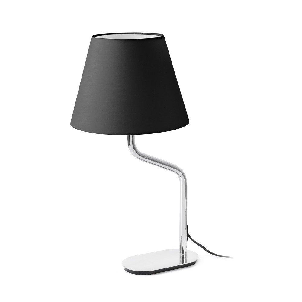 Eterna Table Lamp Round Tapered Black E27