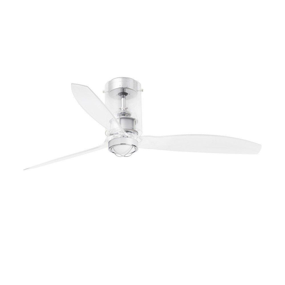 MiniTube LED Transparent Ceiling Fan with DC Motor 3000K