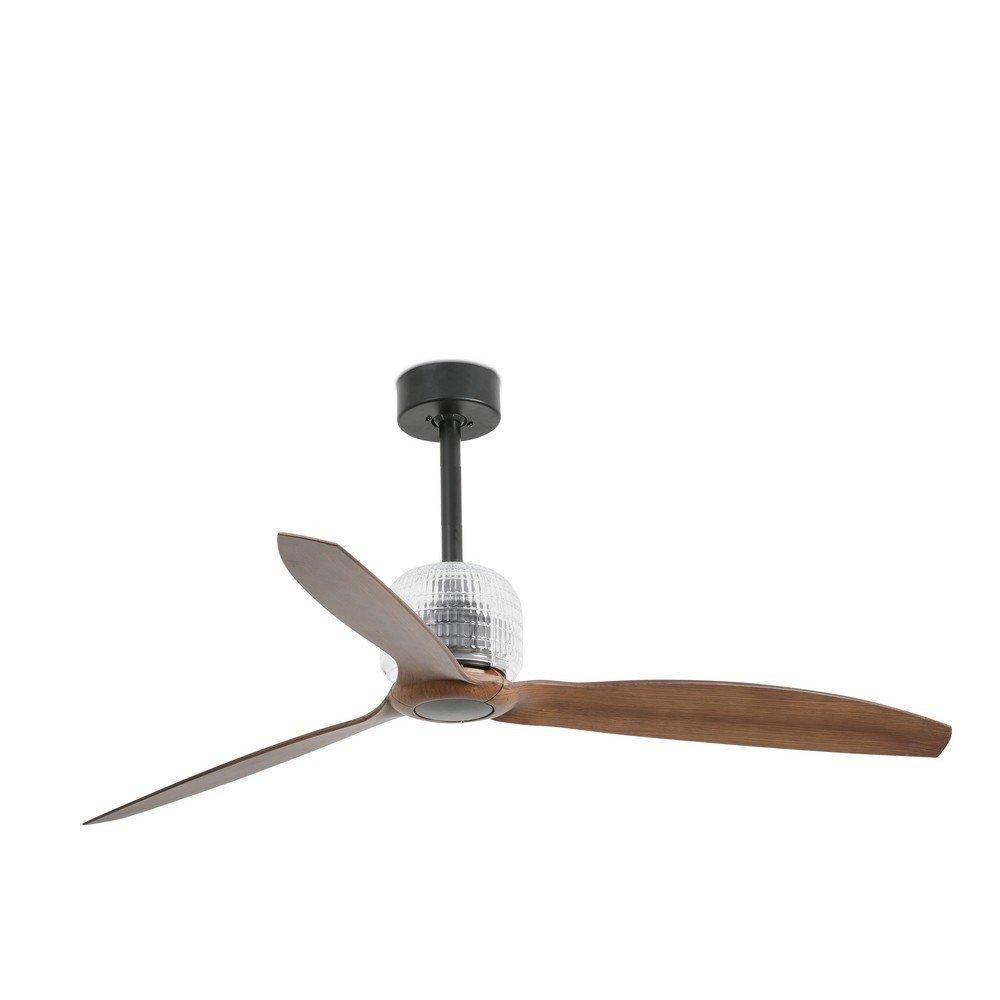 Deco Black Wood Ceiling Fan LED With DC Motor