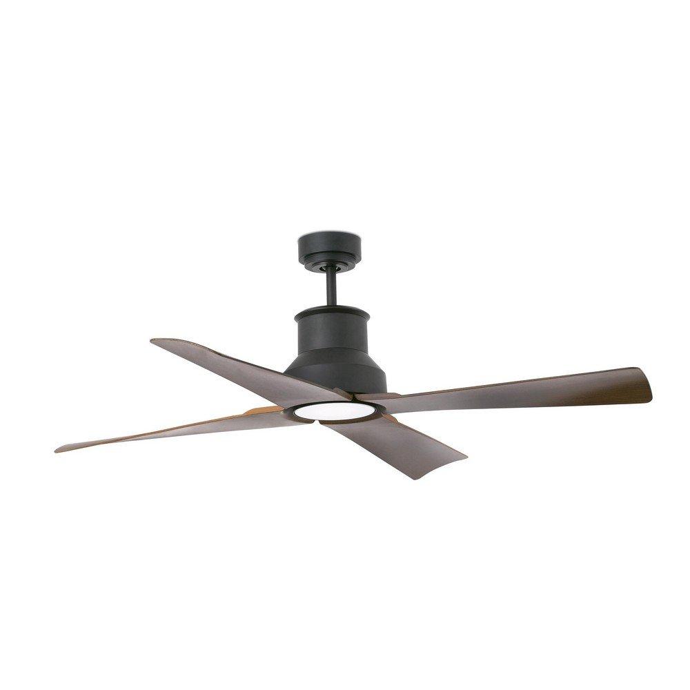 Winche LED Brown Ceiling Fan with DC Motor 3000K IP44