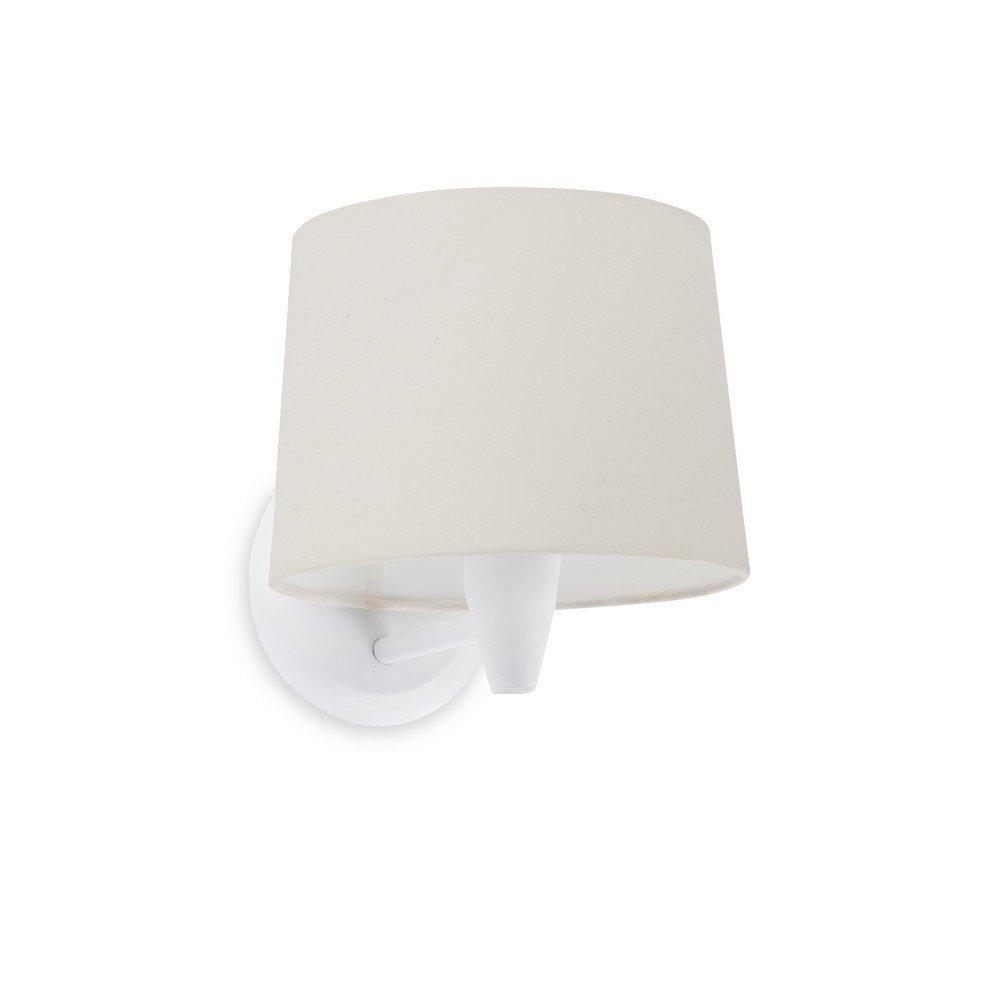 Conga Wall Light with Shade White E27