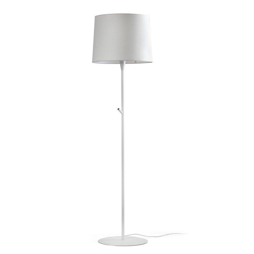 Conga Floor Lamp Round Tappered Shade White E27