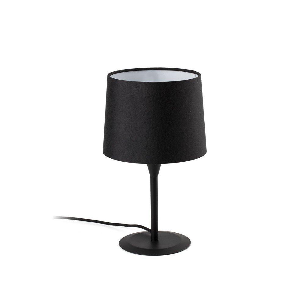 Conga Table Lamp Round Tapered Black E27