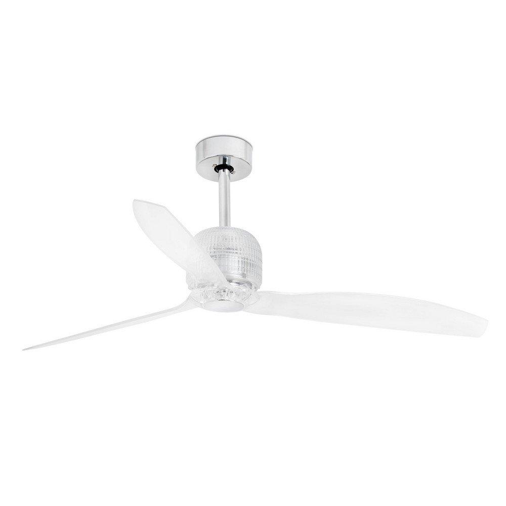 Deco Chrome Ceiling Fan LED With DC Smart  Motor Remote Included