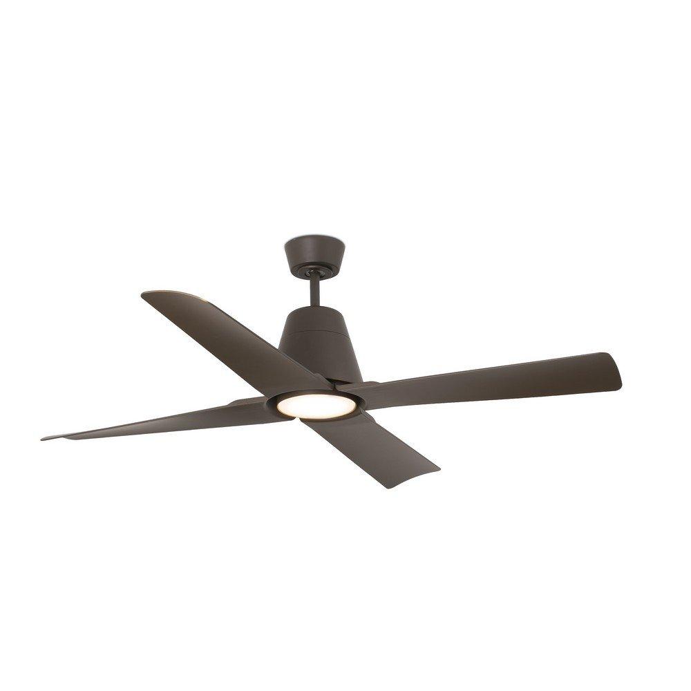 Typhoon LED Brown Ceiling Fan with DC Motor 3000K