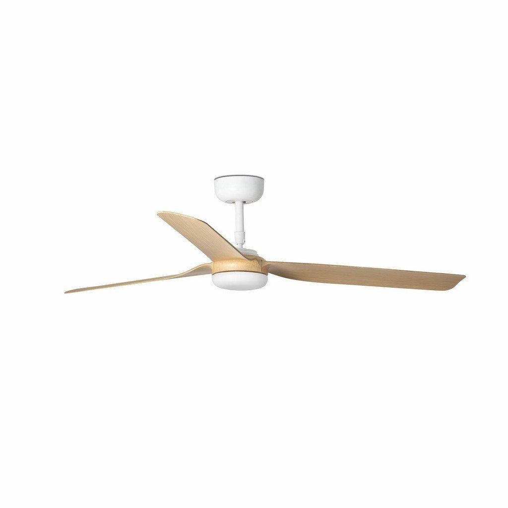 Punt White Light Wood 3 Blade Ceiling Fan With DC Motor