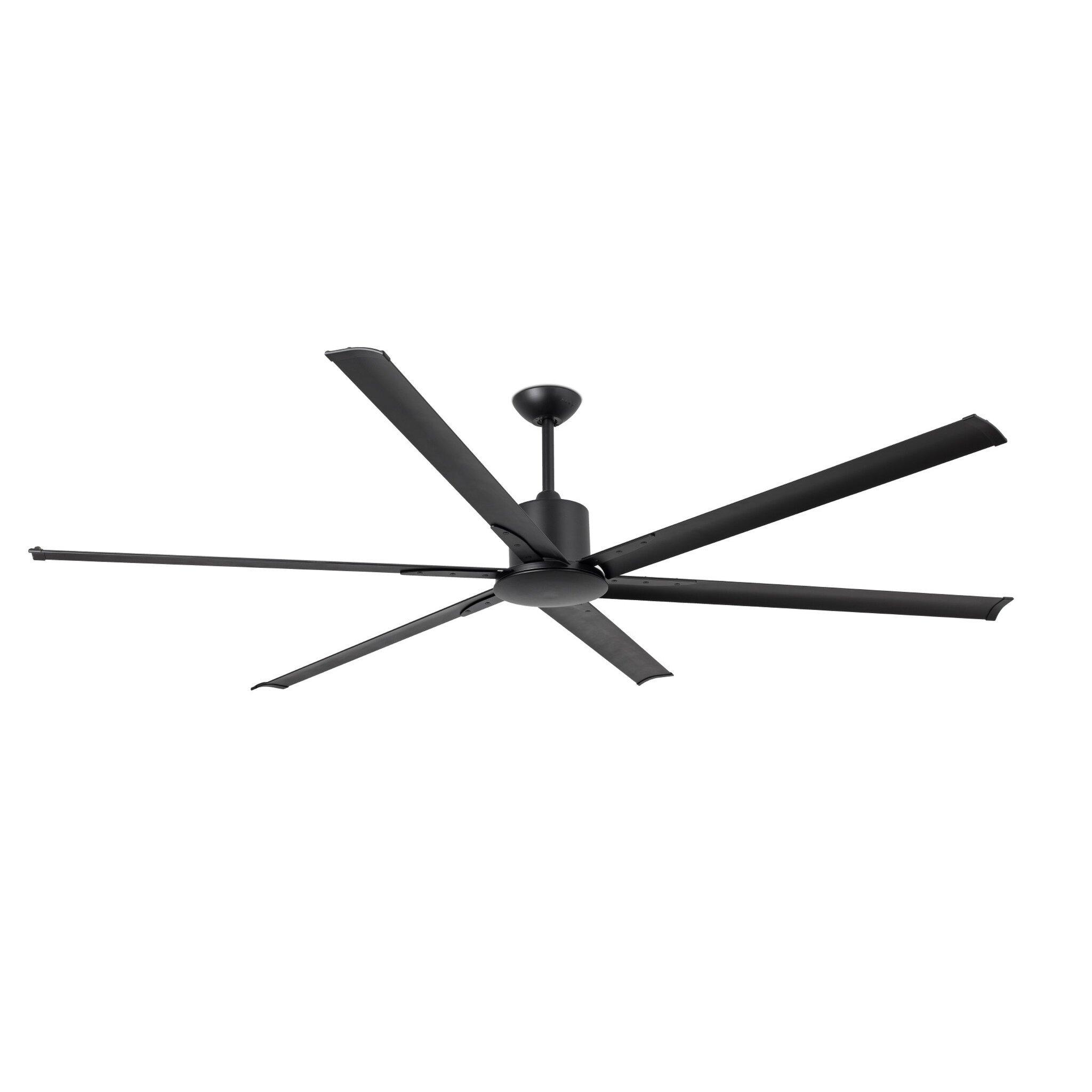 Andros Extra Large Black Ceiling Fan With DC Motor 6 Speed