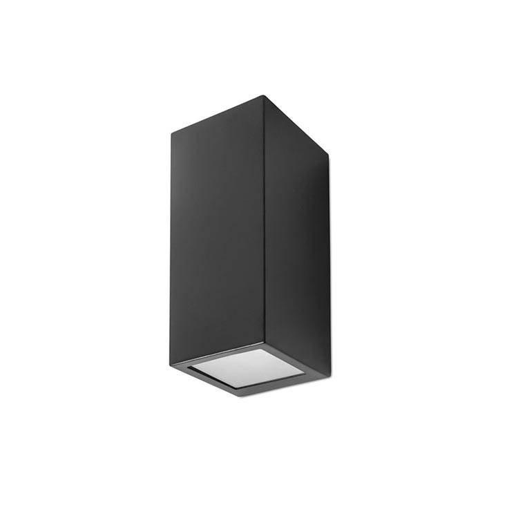Cube 2 Light Outdoor Wall Light Black IP44