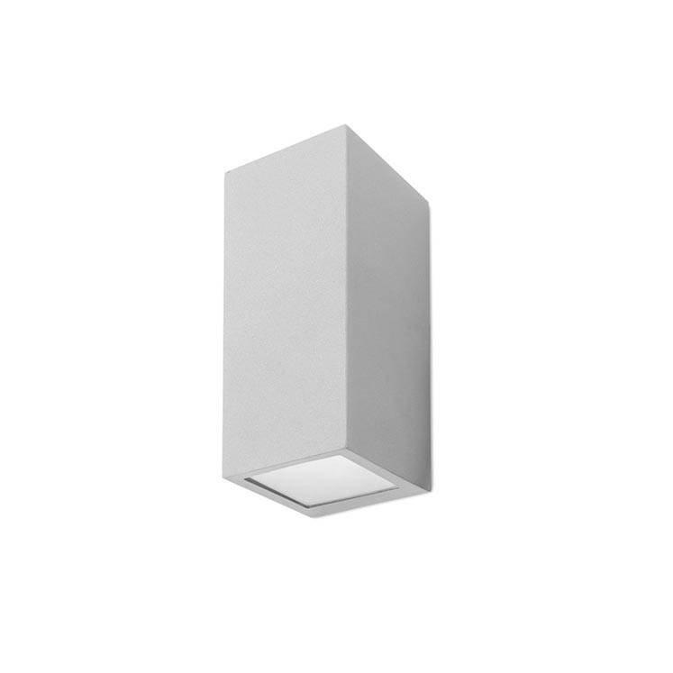 Cube 2 Light Outdoor Wall Light Grey IP44