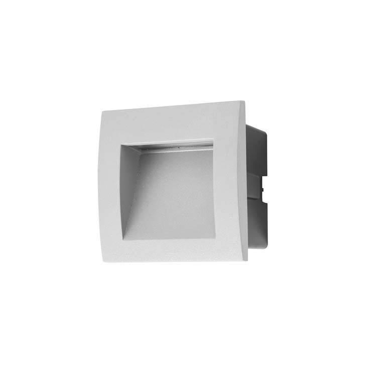 Face LED Outdoor Square Wall Light Grey IP65