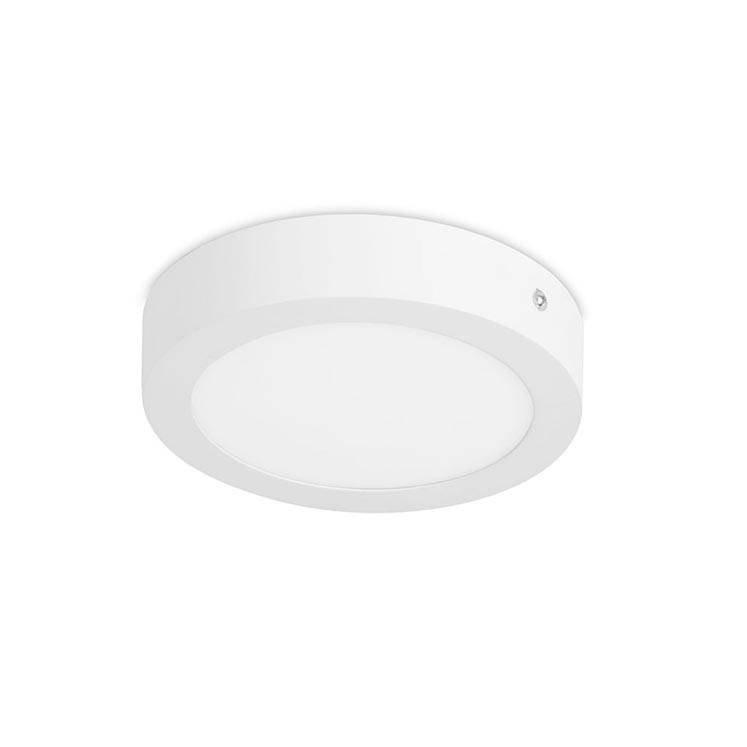 Easy Integrated LED Round Surface Mounted Downlight Matt White Cool White