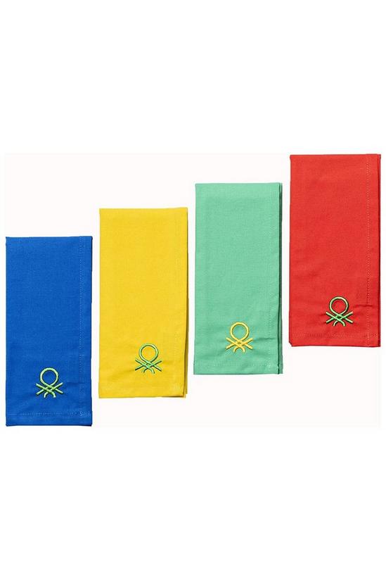 United Colors of Benetton United Colors Set of 4 Rainbow Table Cloths 100% Cotton 1
