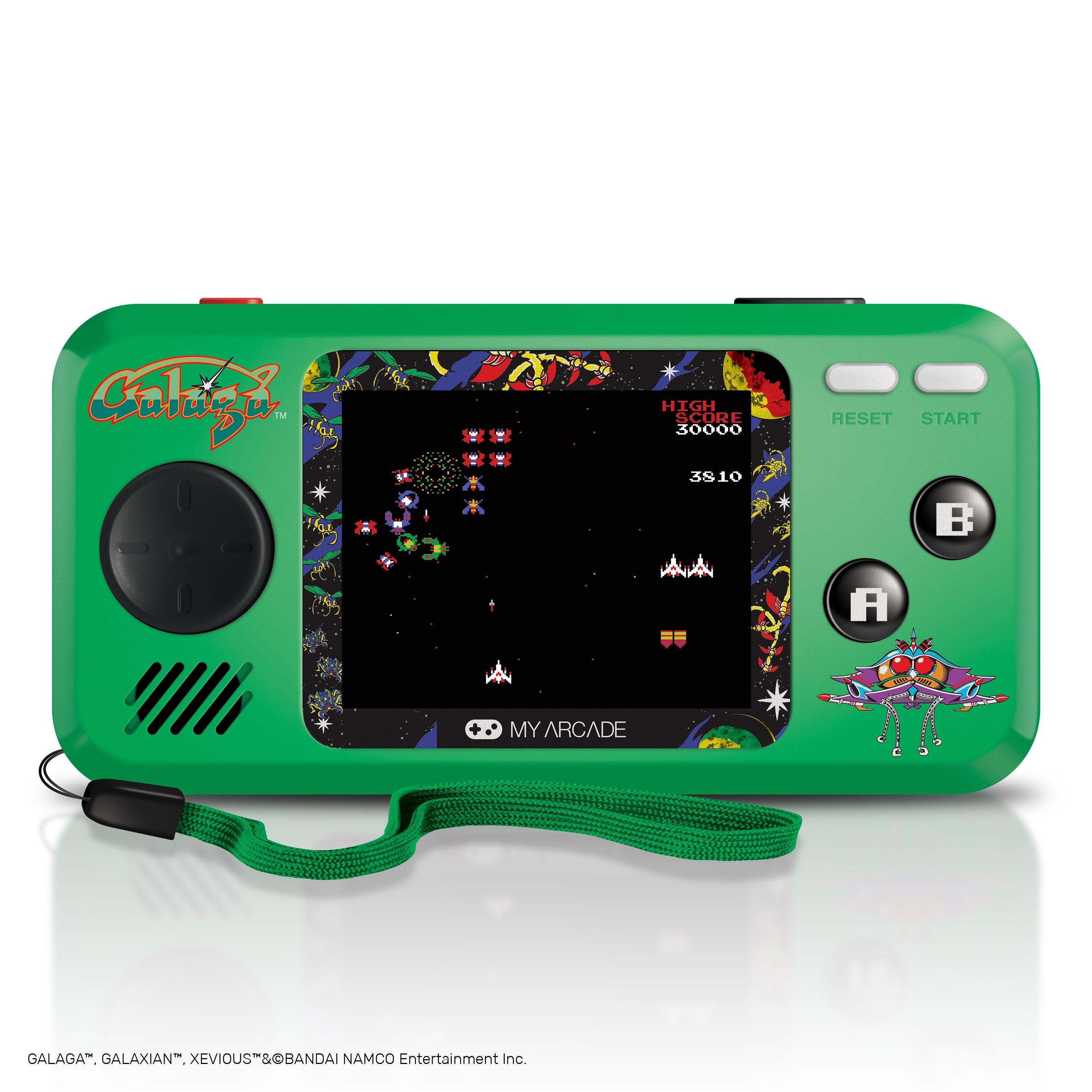 Galaga Pocket Player Portable Gaming System (3 Games In 1)