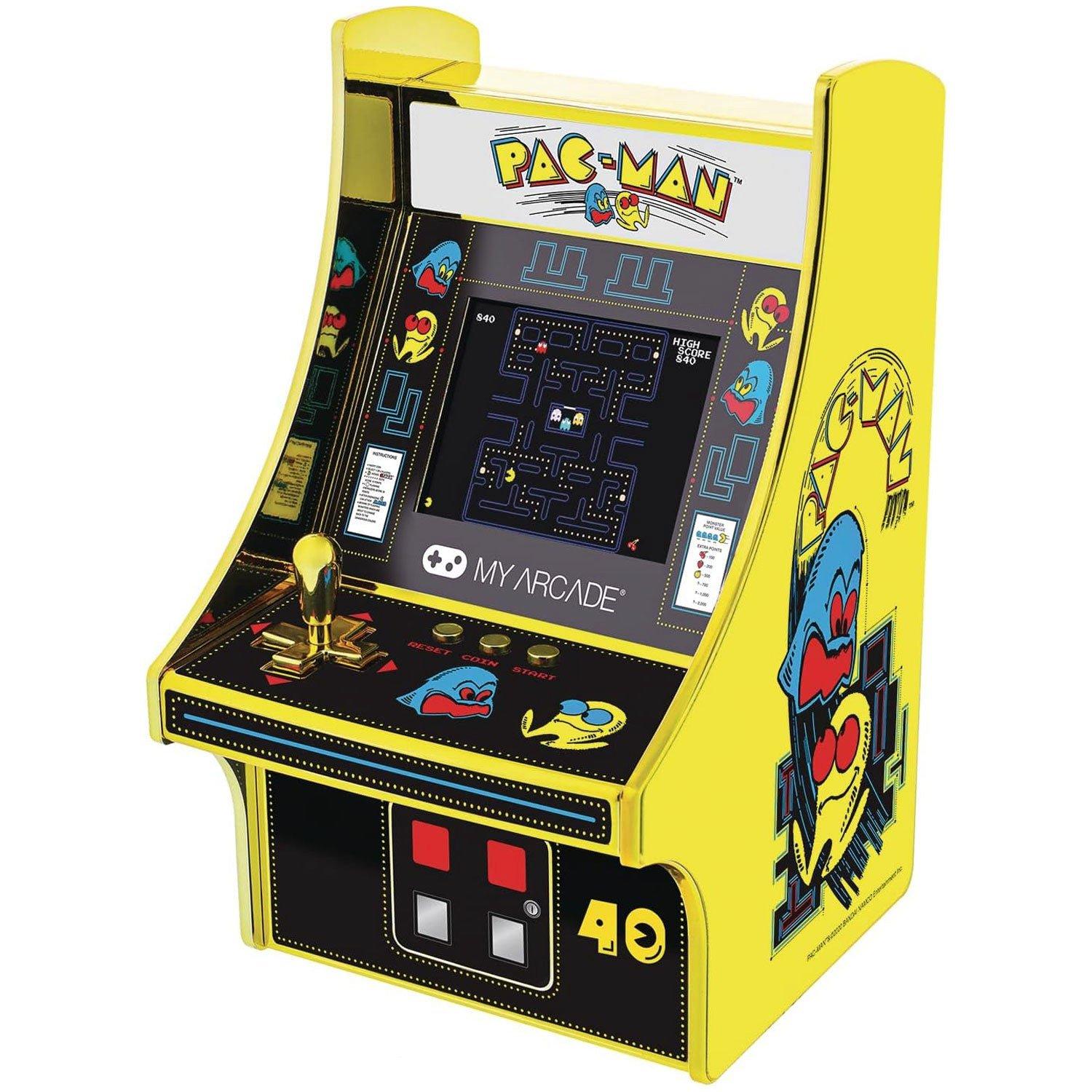 Pac-Man 40th Anniversary Micro Player 6.75 Collectible Retro (Premium Edition)