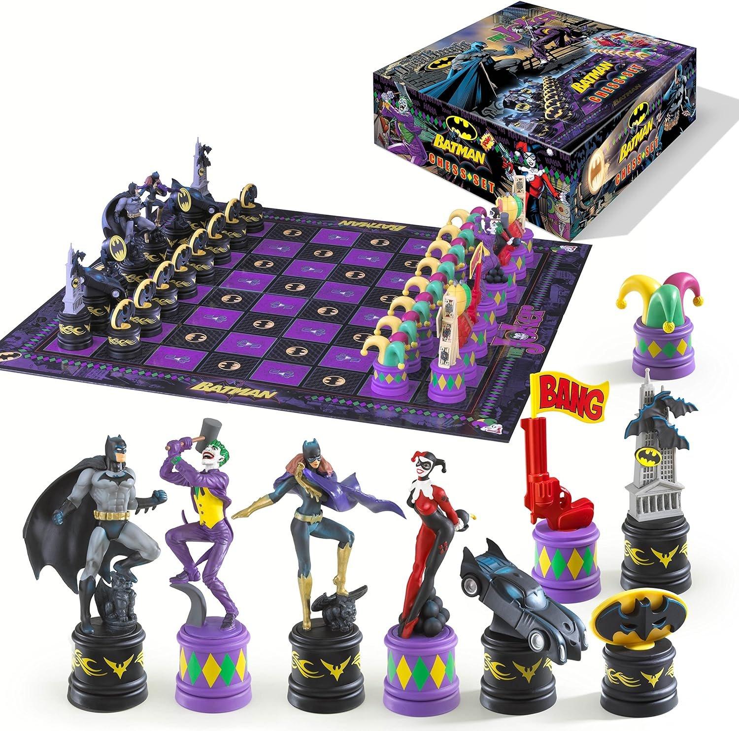 Batman The Dark Knight vs The Joker Chess Set
