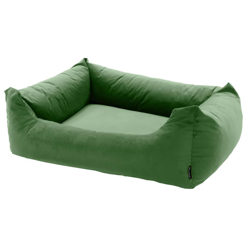 Madison Dog Bed Velvet 80x67x22 cm Green