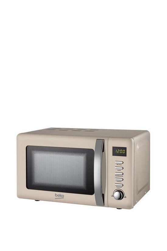 Beko 800W Retro Microwave 20 Litre - Cream 1