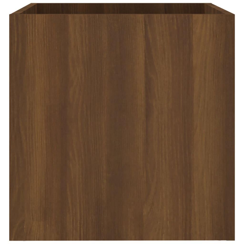 Planter Box Brown Oak 40x40x40 cm Engineered Wood