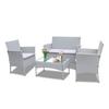 Rattantree 4 Seater Rattan Garden Furniture Set with 2 Single Chairs, 1 Double Sofa and 1 Table thumbnail 2