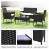 Rattantree 4 Seater Rattan Garden Furniture Set with 2 Single Chairs, 1 Double Sofa and 1 Table thumbnail 4