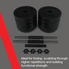 Alivio 30KG Adjustable Vinyl Weights Dumbbells Set For Body Fitness thumbnail 3