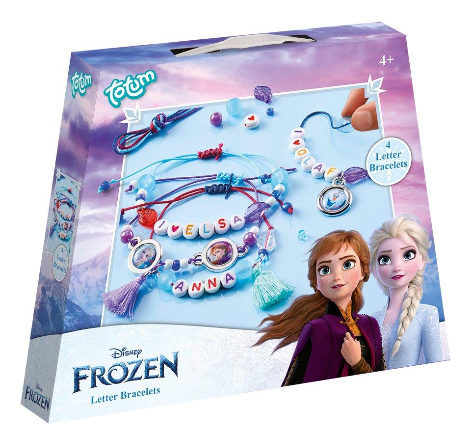 Disney Frozen bracelets with letters, charms and beads