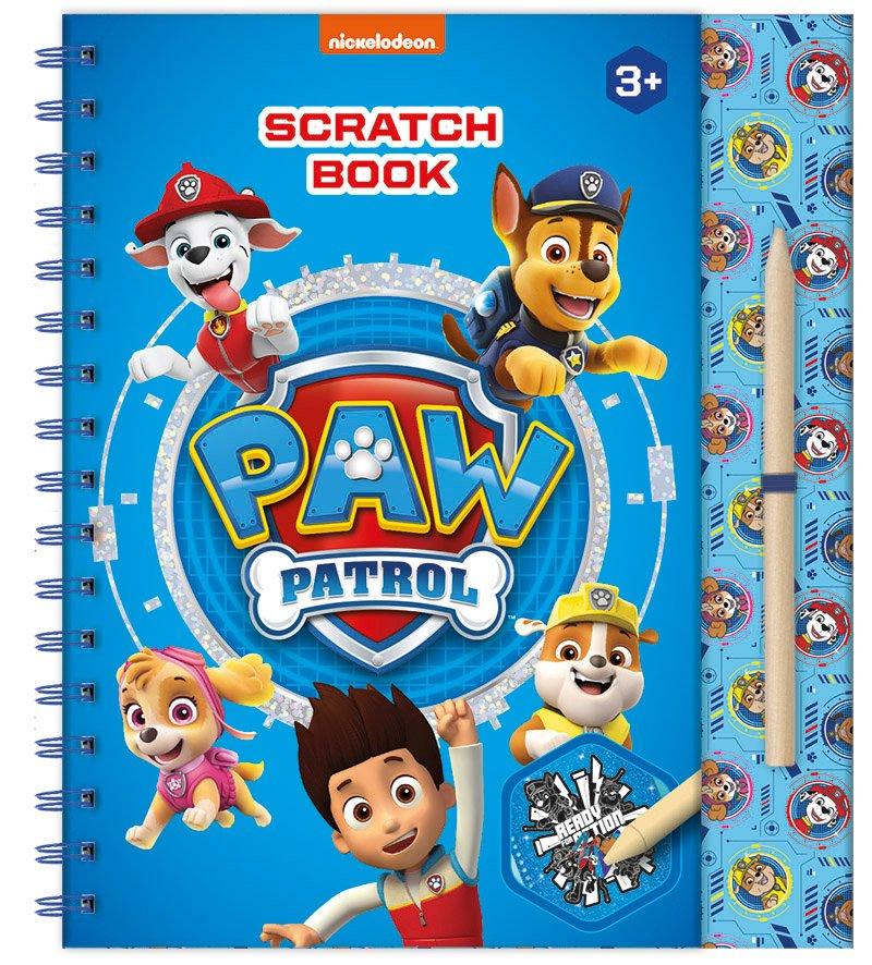 Paw Patrol scratch book w spiral binder