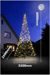 Netagon Outdoor Christmas Tree with Twinkle No Pole - 6M 1200 LED lights create a beautifully illuminated Christmas tree thumbnail 2
