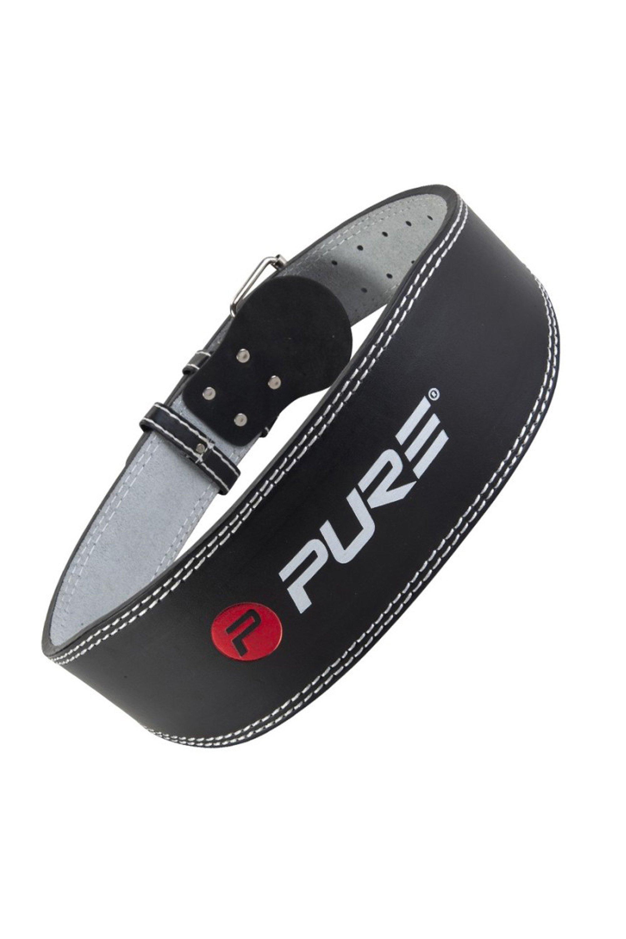 Pure2Improve Deluxe Padded Leather And Suede Weightlifting Belt (Small)|