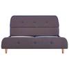 Berkfield Home Taupe Fabric Bed Frame thumbnail 3